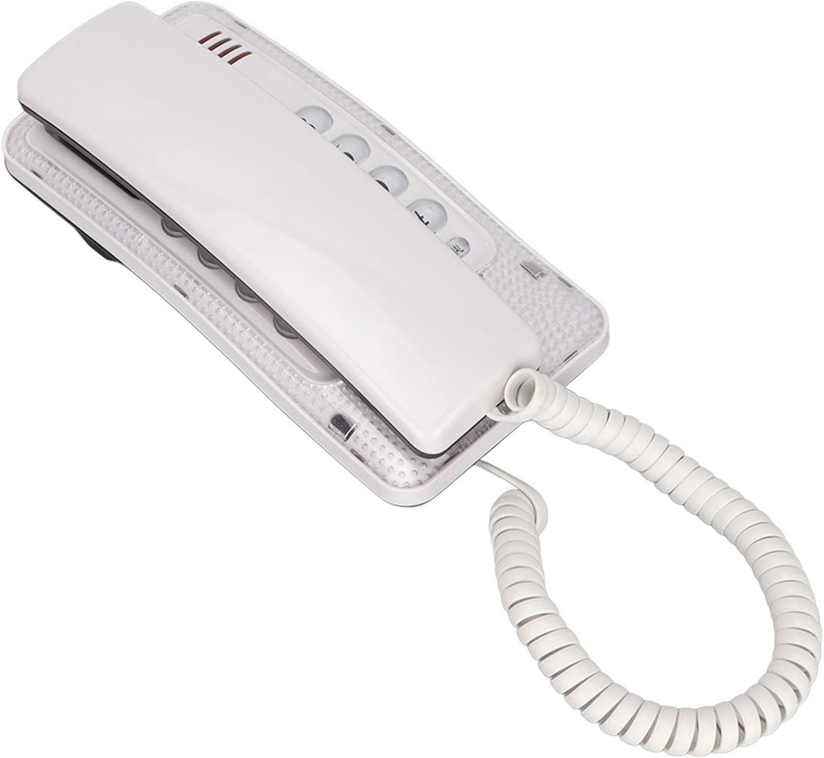 Vaste Telefoon - Wandtelefoon - Thuiswerken Communicatie - Ruimtebesparend Ontwerp - 19x9x8 cm - Wit