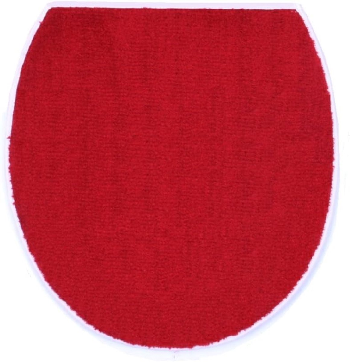 Toiletdeksel Overtrek - WC Brilhoes - Badkamer Comfort - Wasbaar op 40°C - 47 x 50 cm - Rood