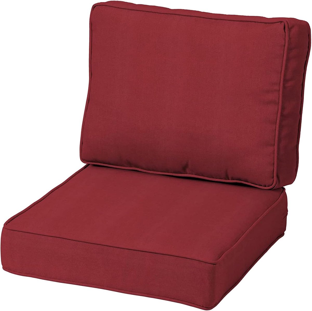 Tuinkussenset - Terraskussens Stoelkussens - Buiten Zitten - Waterdichte Polyesterstof - 60 x 60 cm - Rood