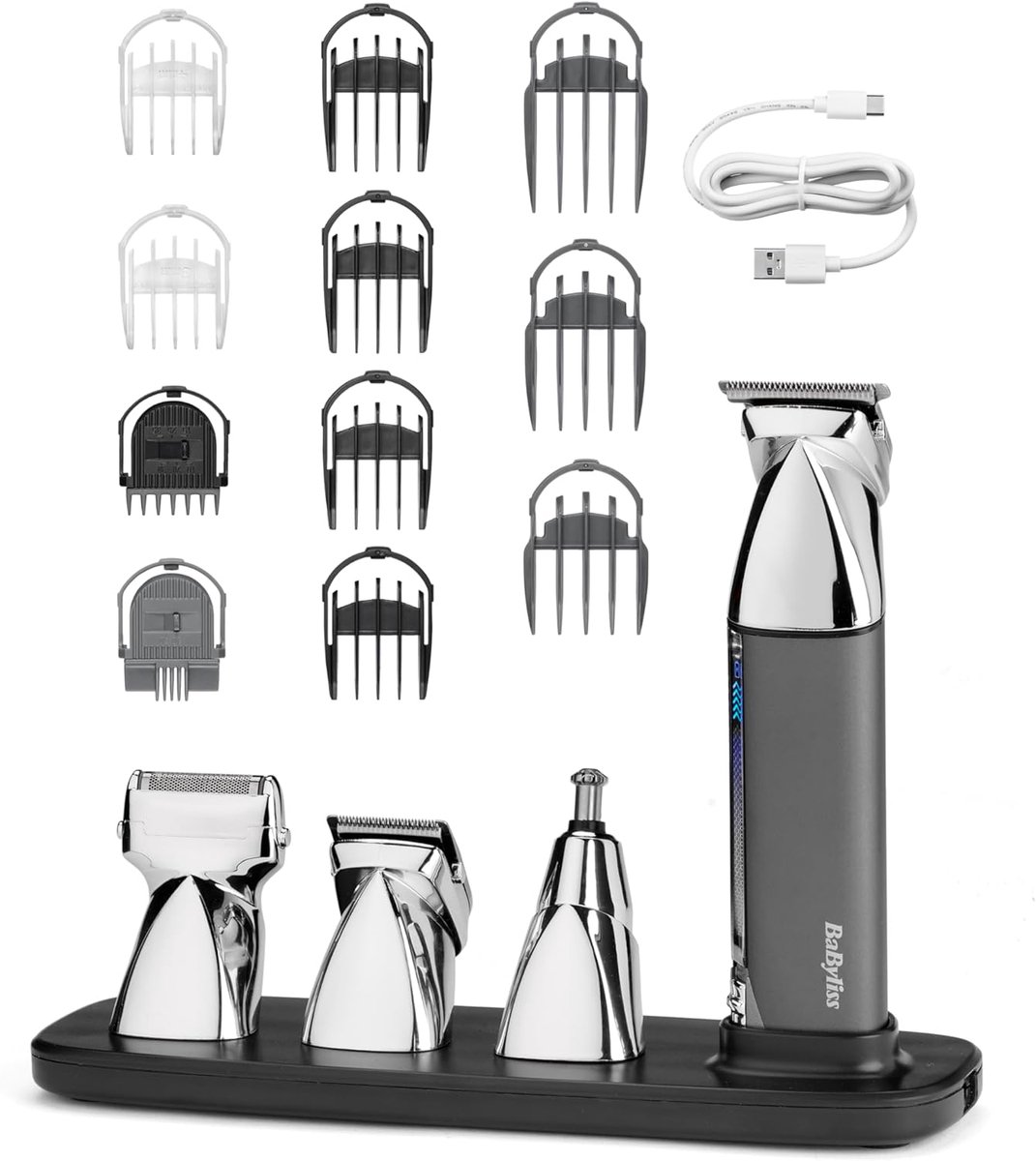 Multi Trimmer - Grooming Kit - Persoonlijke Verzorging - 15-in-1 Functies - 5 Uur Gebruik - Zilver