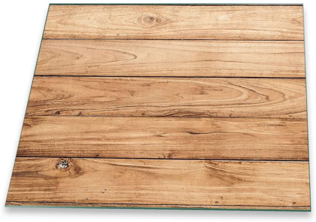 Kookplaat Afdekplaat Glazen Werkblad Extra Werkruimte Krasbestendig Glas 60x52 cm Bruin