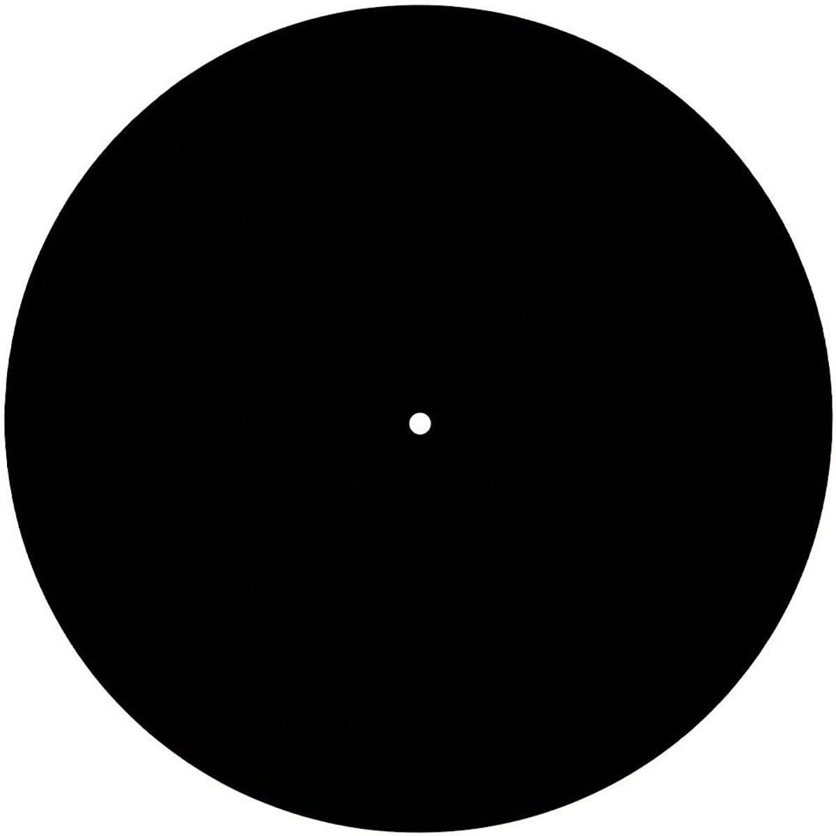 OmGoods - Dailygoody - Platenspeler Pad - Acryl Slipmat - Verhoog Akoestische Kwaliteit - Zwart - Beschermende Mat - Verminder Geluid - Geschikt voor Draaitafel