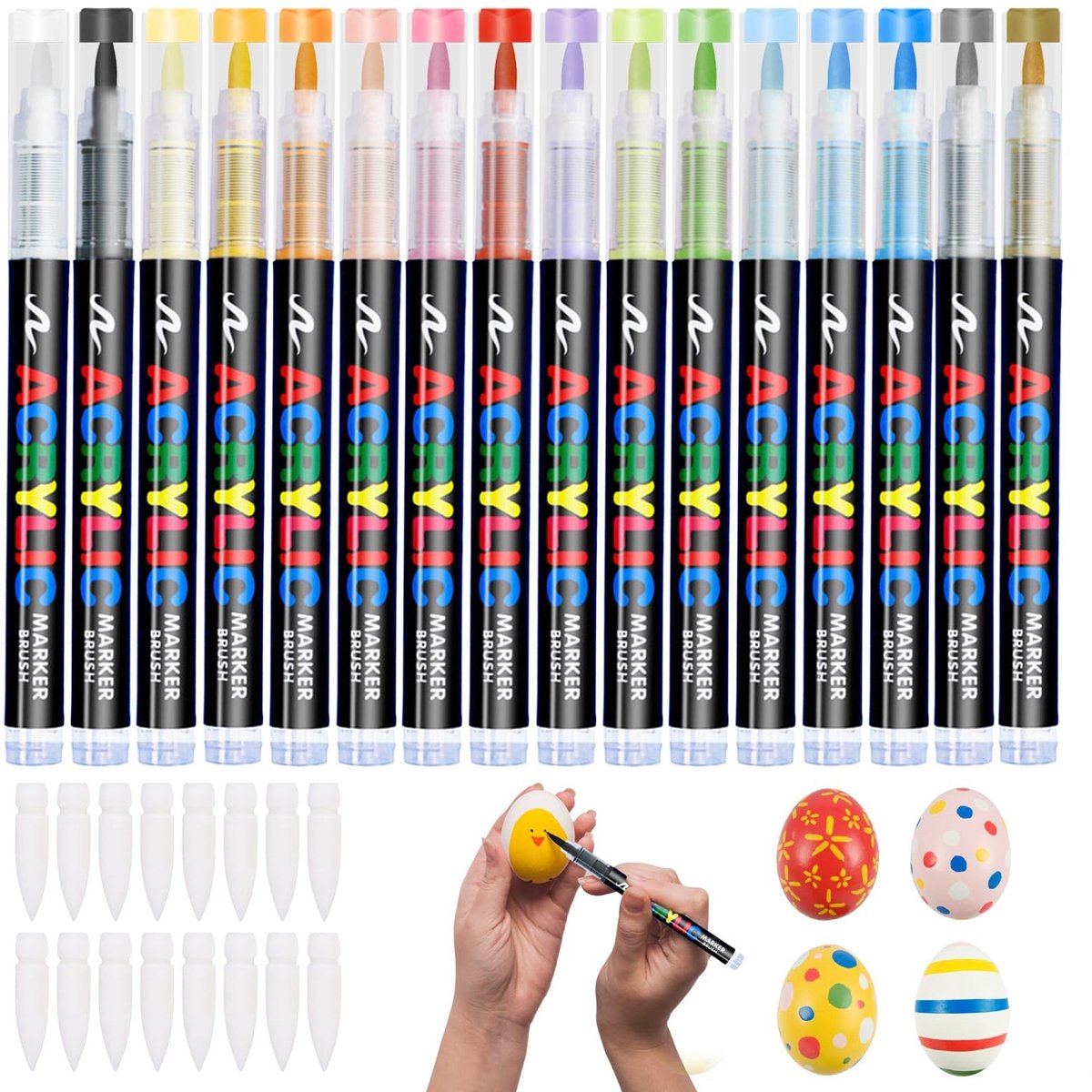 Dailygoods- Porseleinstiften 16 Kleuren - Acrylmarkers