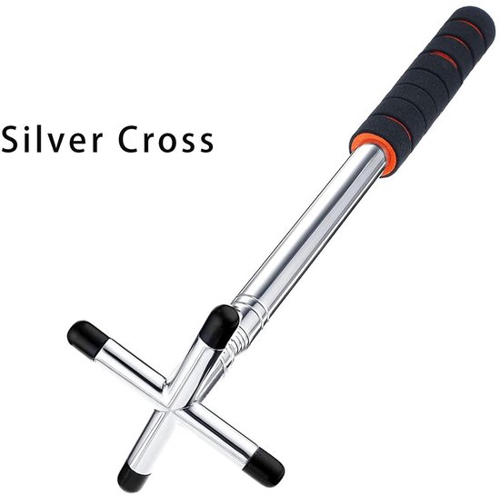 Solidchoice- Snooker Keu Telescopisch - Snooker Cue Stick - Brug met 3 Messing Brugkoppen - Pooltafel Accessoires - Roestvrij Staal - Totale Lengte 1,5 Meter - Biljartbrug van Solidchoice — afbeelding 4