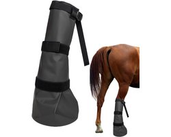 Paarden Wekboot - Hoef weekbad - Hoef verzorging - Opvouwbaar ontwerp - 46 cm hoog - Zwart