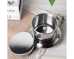 Koffiezetapparaat Pot - Druppelfilter Koffiezetter - Verse Koffie Maken - Afneembaar Ontwerp - Compact Formaat - Zilver