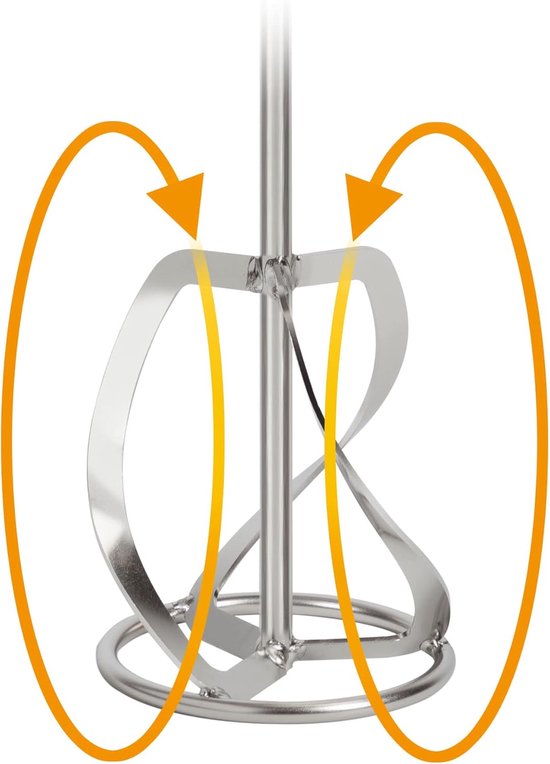 Roestvrijstalen Roerder - Mixer Accessoire - Materiaal Mengen - V2A Kwaliteit - 120 mm Diameter - Zilverkleurig — afbeelding 2