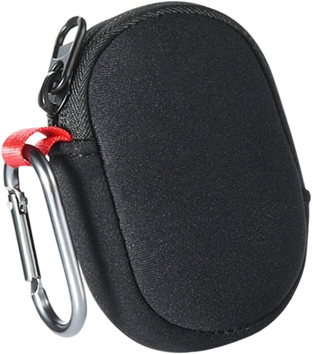 Oortelefoon Draagtas - Beschermhoes Oordopjes - Reizen en Opslag - Waterdicht Oxford Doek - 8x5.5x2.5cm - Zwart