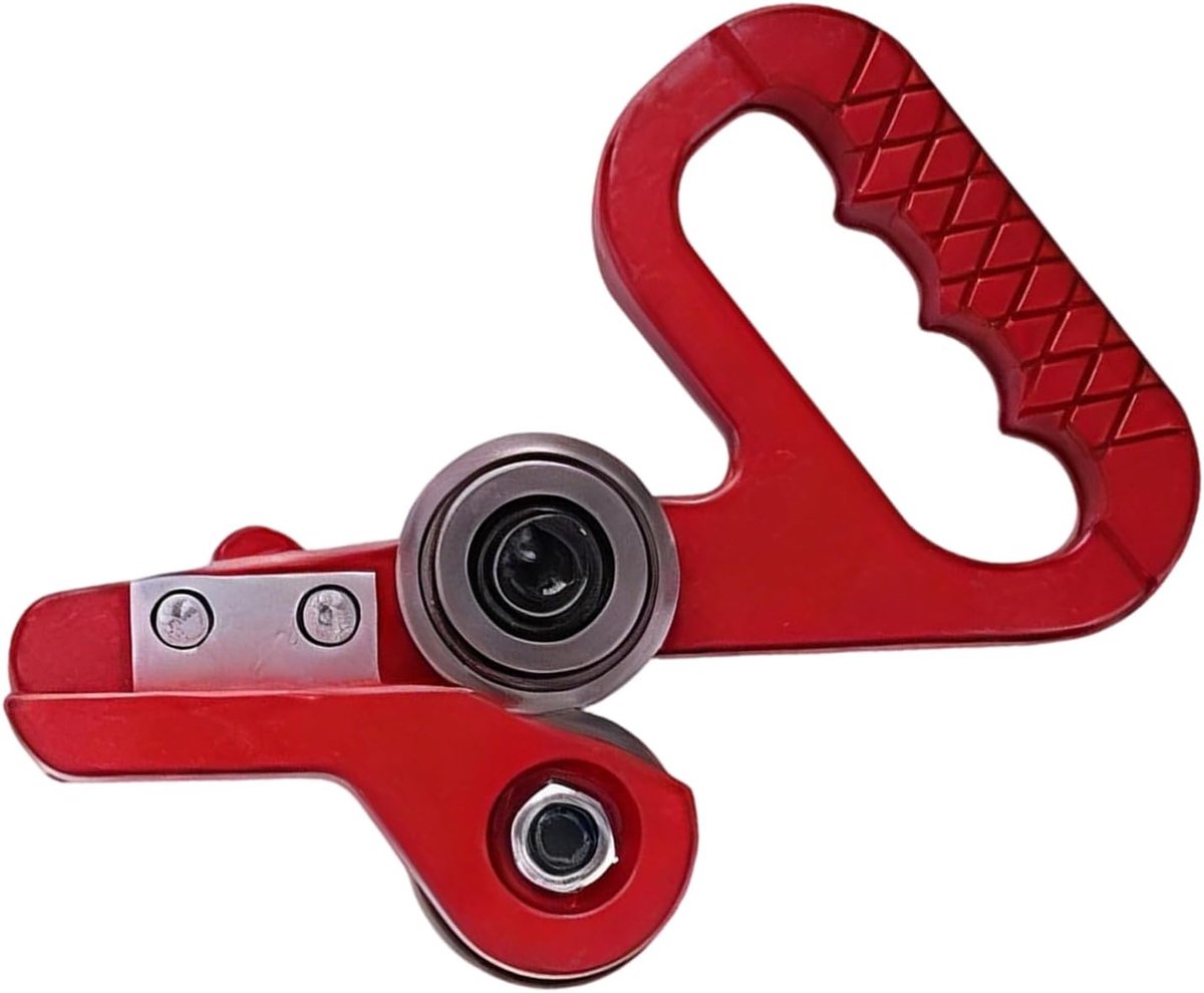 Blikschaar - Metaalschaar Plaat - Dakbedekking Werk - Dubbel Wiel Mechanisme - Kleine Maat - Rood