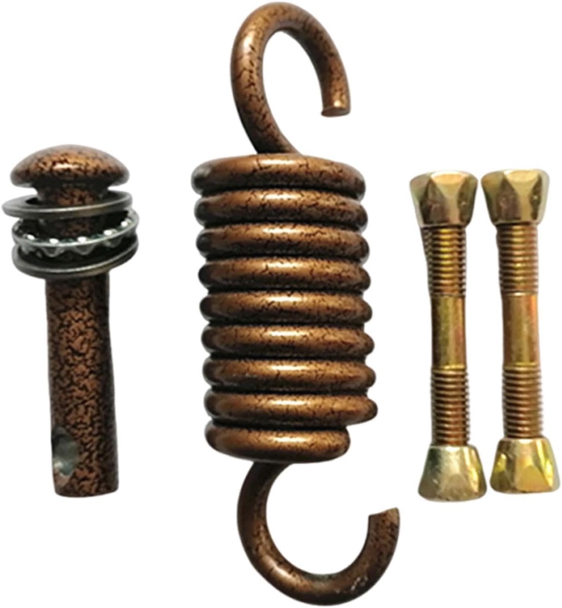 Hangmatveer - Schommelhaak Ophanging - Ontspannen Buiten - Schokabsorberend Mechanisme - 176 cm - Zilver