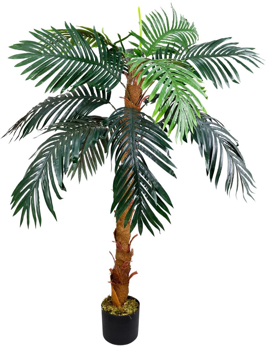 Dailygoods - Kunstpalm - 140 cm Hoge Kunstplant voor Decoratie