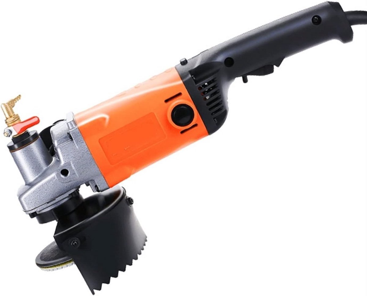 Vloer Polijstmachine - Beton Schuurmachine - Vloeren Renoveren - Variabele Snelheid - 150 mm - Zwart