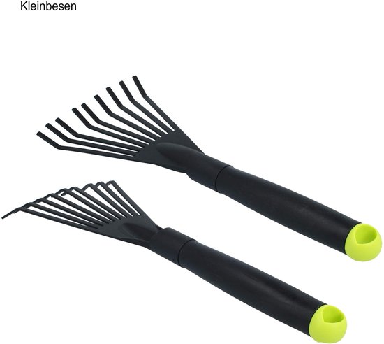 Dailygoods- Tuingereedschapset 2-delig - Kleine Bezem - Dubbele Schoffel - Robuust Tuingereedschap - Vezelversterkt Kunststof - Lichtgewicht en Ergonomisch van Dailygoods — afbeelding 3
