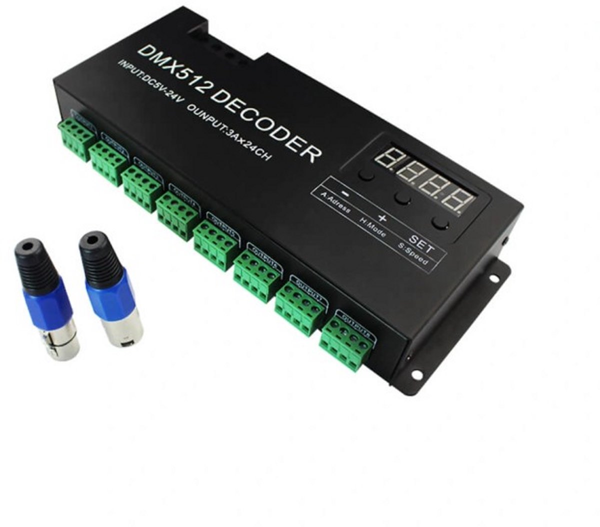 DMX controller voor led strips 24 kanaals