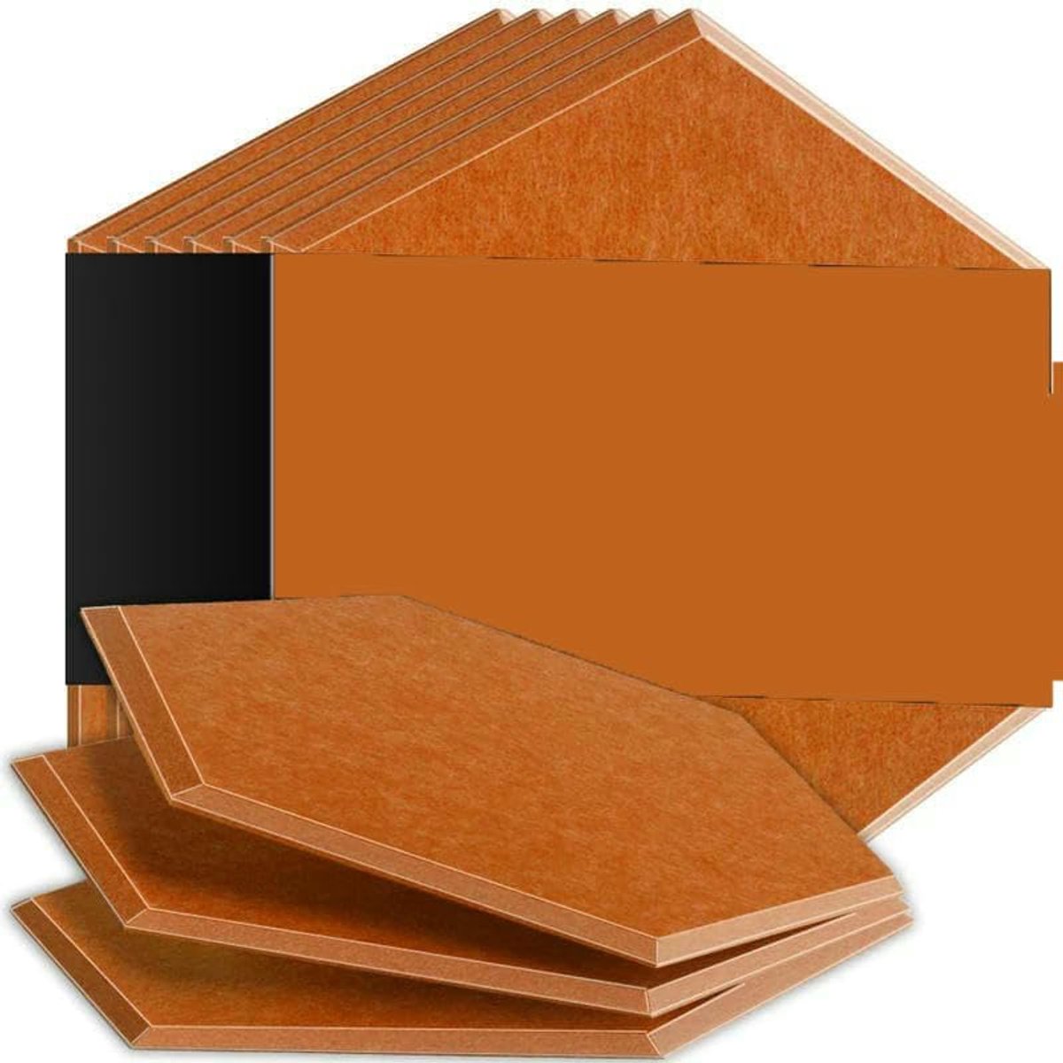 Geluidsisolatie Panelen - Absorptiemateriaal - Studio Geluid - Waterproof Materiaal - 1.2cm Dikte - Melk Koffie