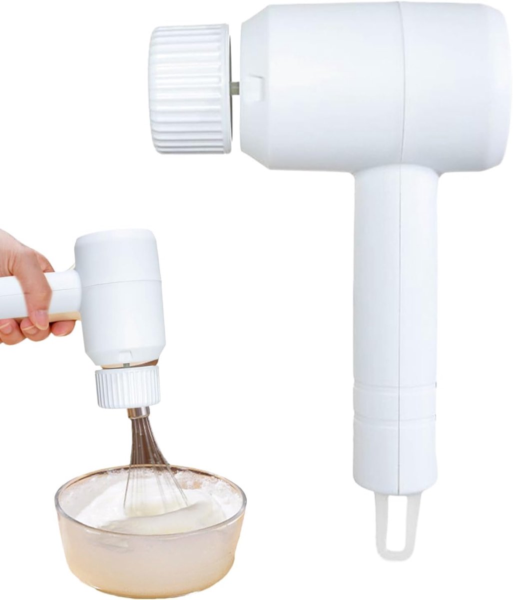 Elektrische Klopper Handmixer Roerder Dranken Beslag Mixen Snel Matcha Mengen 20.5x13cm Wit