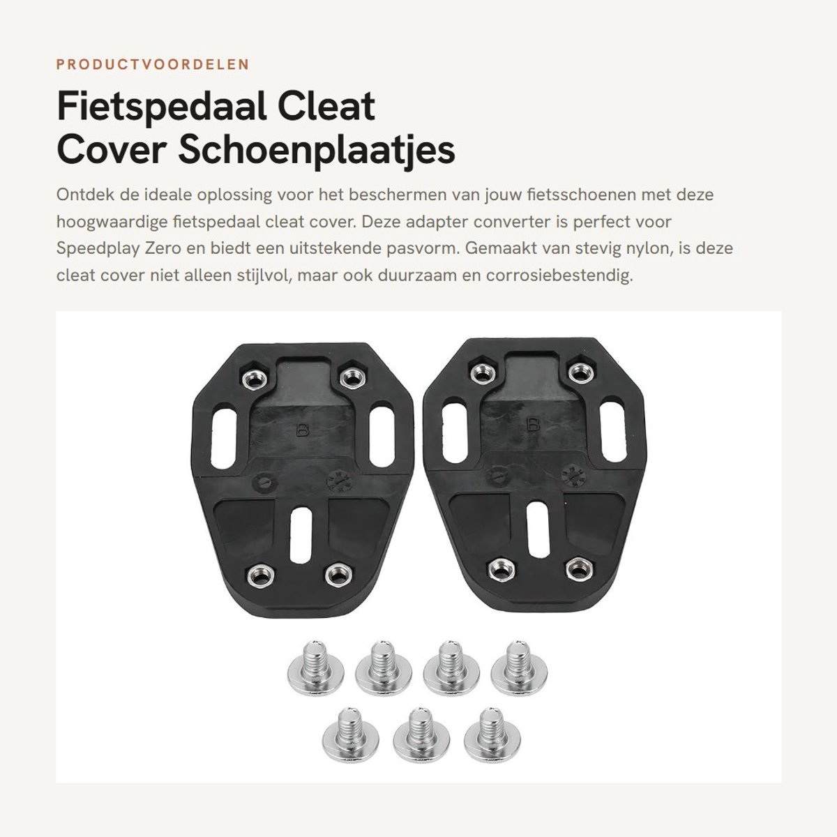 Dailygoods - Fietspedaal Cleat Cover - Schoenplaatjes Bescherming - Comfortabel Lopen - Adapter Converter - Voor Speedplay Zero - 1 paar
