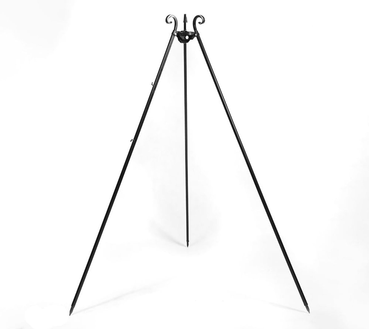 Dailygoods- Zwenkgrill 180 cm - Driepoot - Kettingset - Handgemaakt - Massief Staal - Inklapbaar - Grill