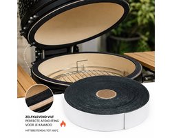 FSW-Products - Vilt voor Kamado Barbecue - Zelfklevend - 25 mm x 5 Meter - 3 mm Dik -…