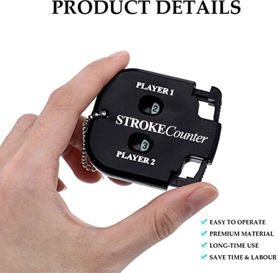 Dailygoods - Draagbare Golf Slagteller voor 2 Spelers van Dailygoods — afbeelding 4