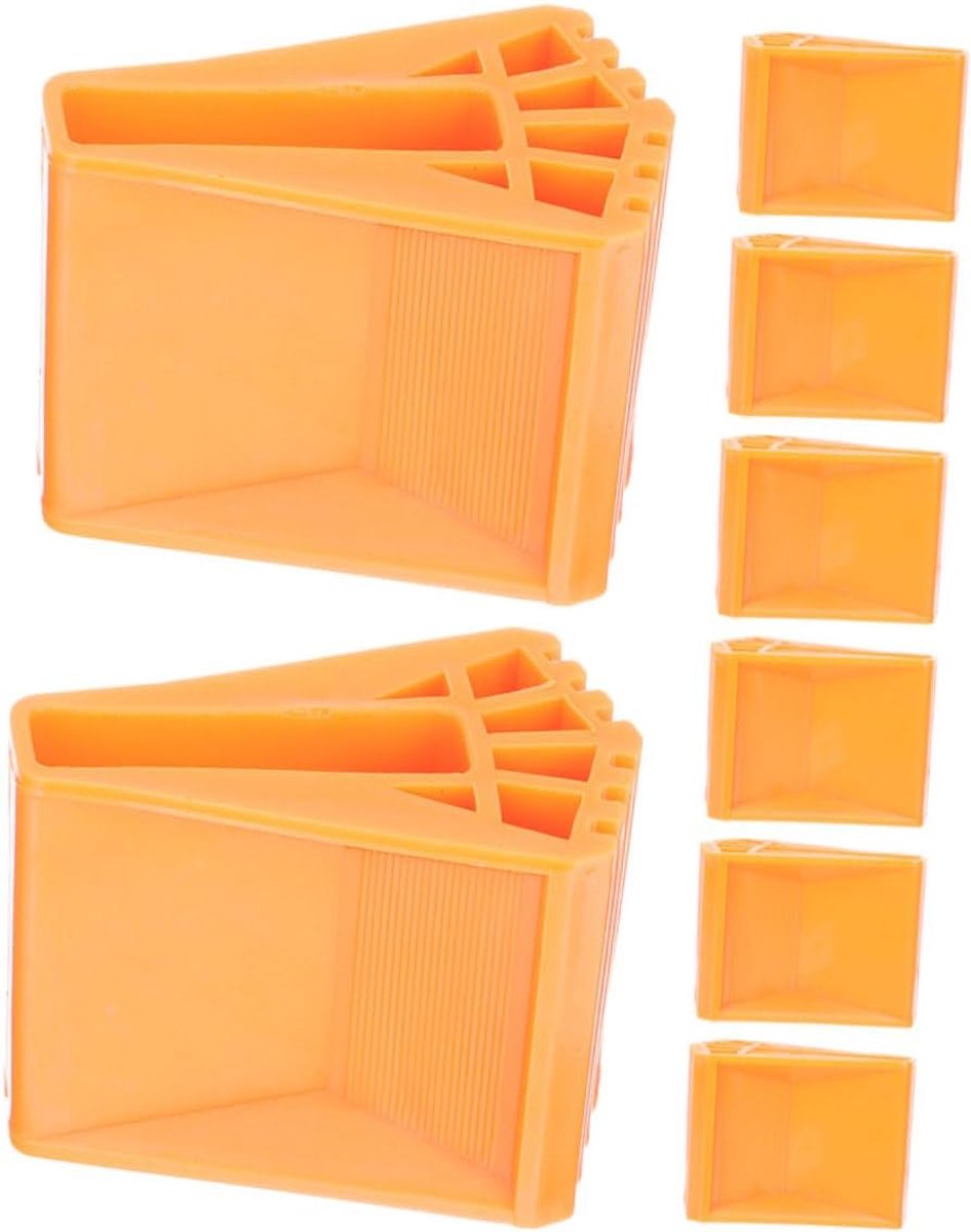 Ladder Rubber Doppen - Antislip Matten - Veilige Stabiliteit - Slijtvast Materiaal - 8 Stuks - Oranje