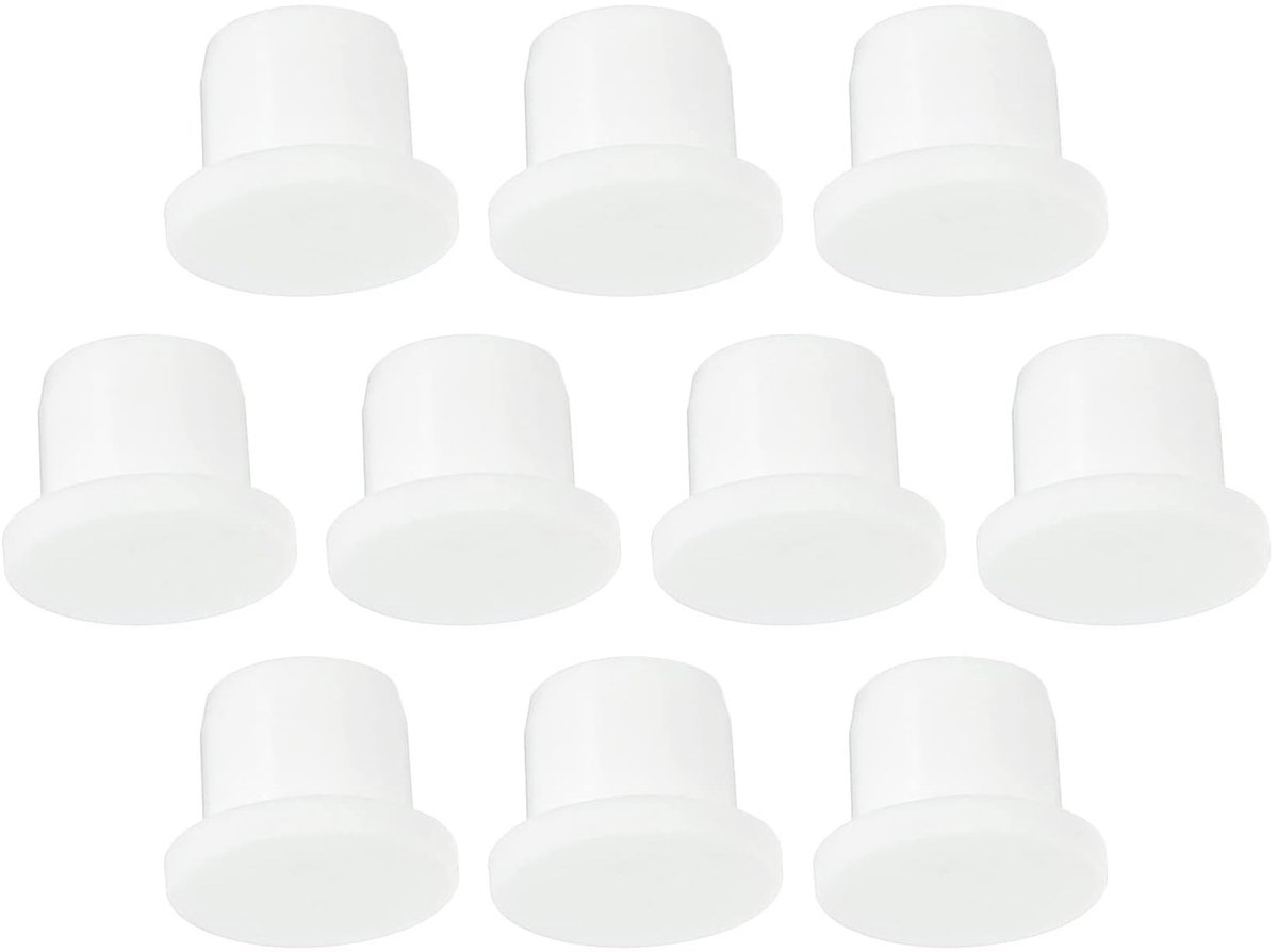 Dailygoods- Gatstoppen 10 stuks - Siliconen Afdichtpluggen - Waterdichte Paneelafdichtingshoes - Flexibel Rubber - 12 mm Diameter - Geschikt voor Keuken/Badkamer - Rubberpluggen
