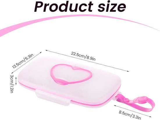 Babydoekjes Dispenser - Reisetui Doekjes - Onderweg Hygiëne - Veilig Flip-Top Deksel - 22.5 cm Lengte - Zoals Getoond — afbeelding 5