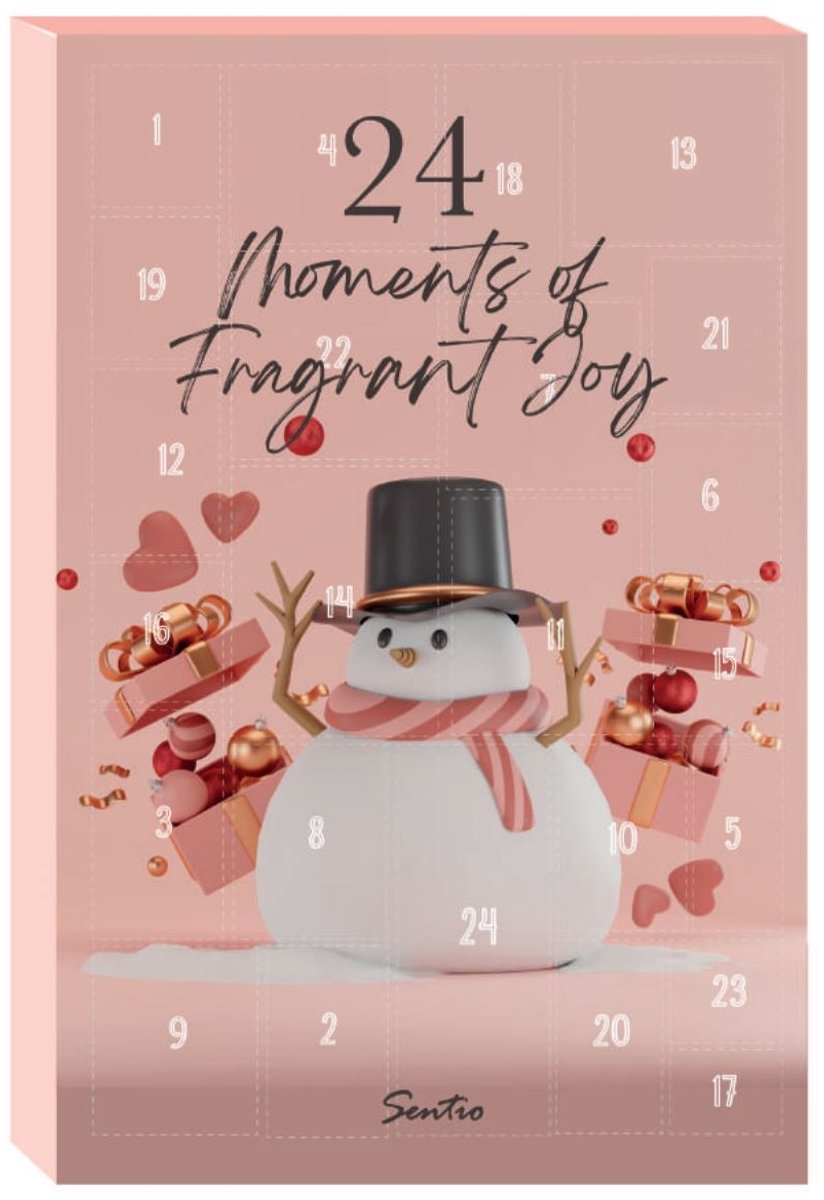 Sentio Luxe Adventskalender met 24 mini flesjes parfum - Sneeuwpop – foto 2
