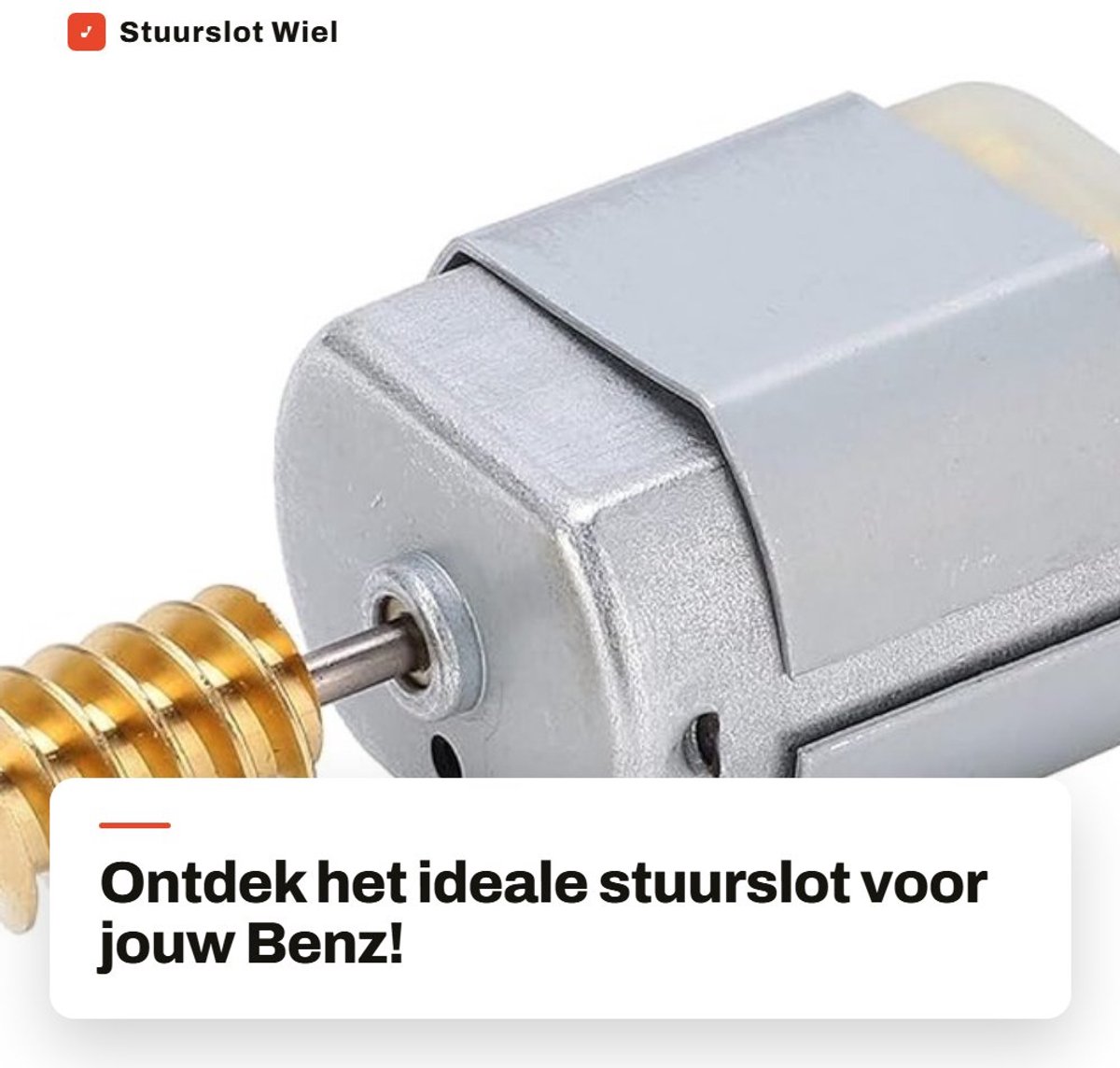 Dailygoods- Stuurslot Vervanging voor Benz W204/W207/W212 - Stalen Ring - Automatische Vergrendeling - Geschikt voor C-serie/E-serie/GLK - 2006-2014 - Stuurvergrendeling