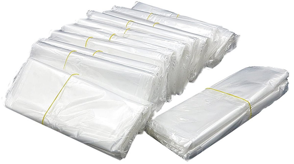 Dailygoods- Krimpfolie 100 Stuks - Hittekrimpbare Zakken - Transparant - Herbruikbaar - Verpakking voor Zeep/Kaarsen - DIY Projecten - Verpakkingszak