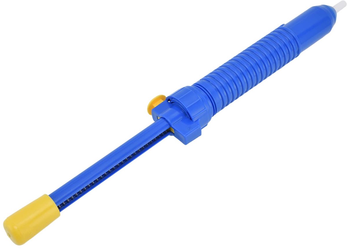 Dailygoods - Elektrische desoldeerpomp - Krachtige vacuümzuiger - Blauw en geel - Tin opzuigen - Geschikt voor elektronica - Model JF-017