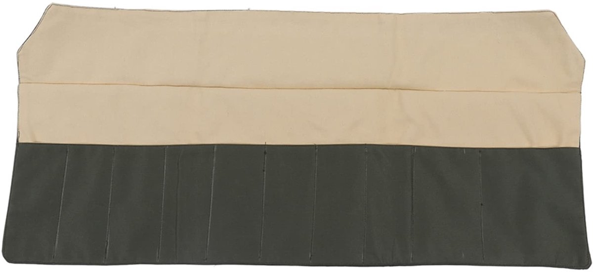 Dailygoods- Gereedschapstas Waterdicht - 10 Sleuven - Heavy Duty - Opbergtas - Canvas/PU - 76x34,5cm - Gereedschapsrol