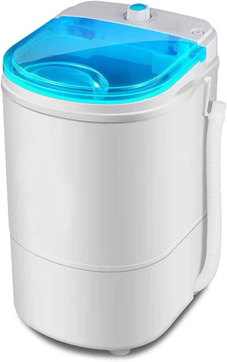 Draagbare Wasmachine Compacte Wasmachine Kleine Wasjes Automatische Programma's 45 KG Capaciteit Wit Blauw