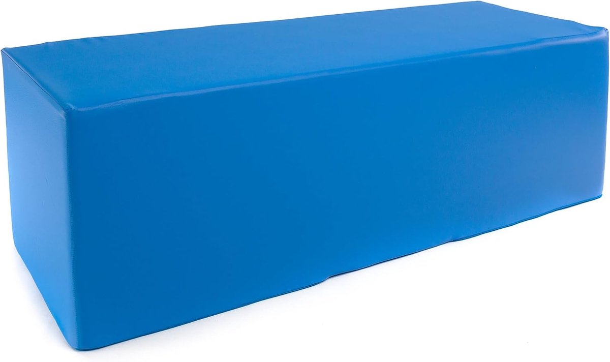 Zetel Poef - Zitkussen Kinderen Poef - Extra Zitplek Creëren - Handgemaakt in Polen - 45x110x45cm - Blauw