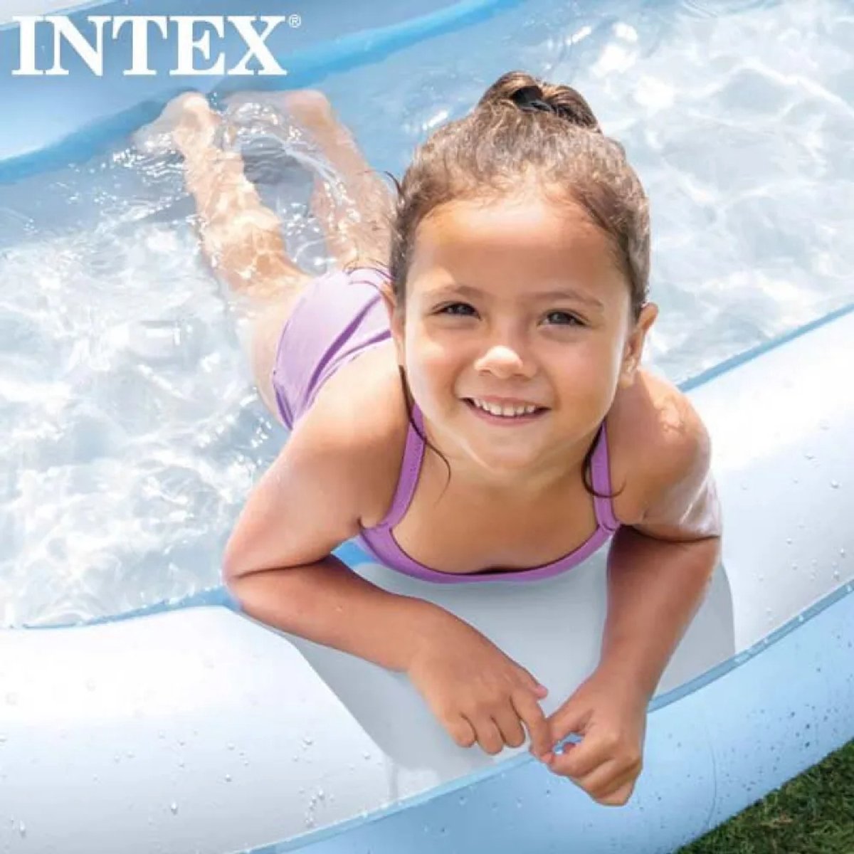 Intex Rechthoekig Opblaaszwembad Blauw - 166 x 100 x 25 cm — afbeelding 6