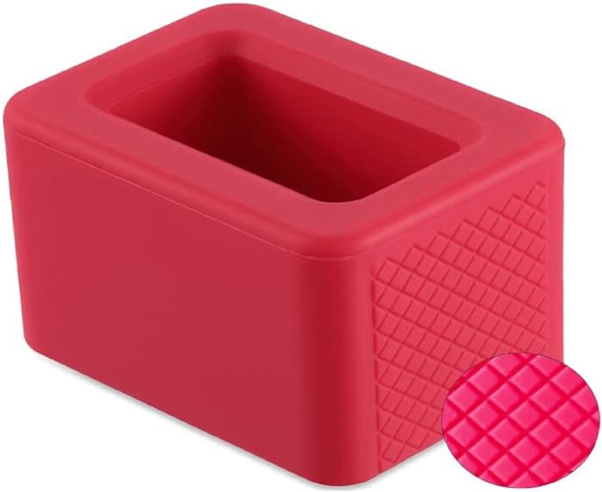 Gordelgesp houder - Veiligheidsgordel clip - Veilig reizen - Maakt gordel rechtop - 82 x 58 cm - Rood