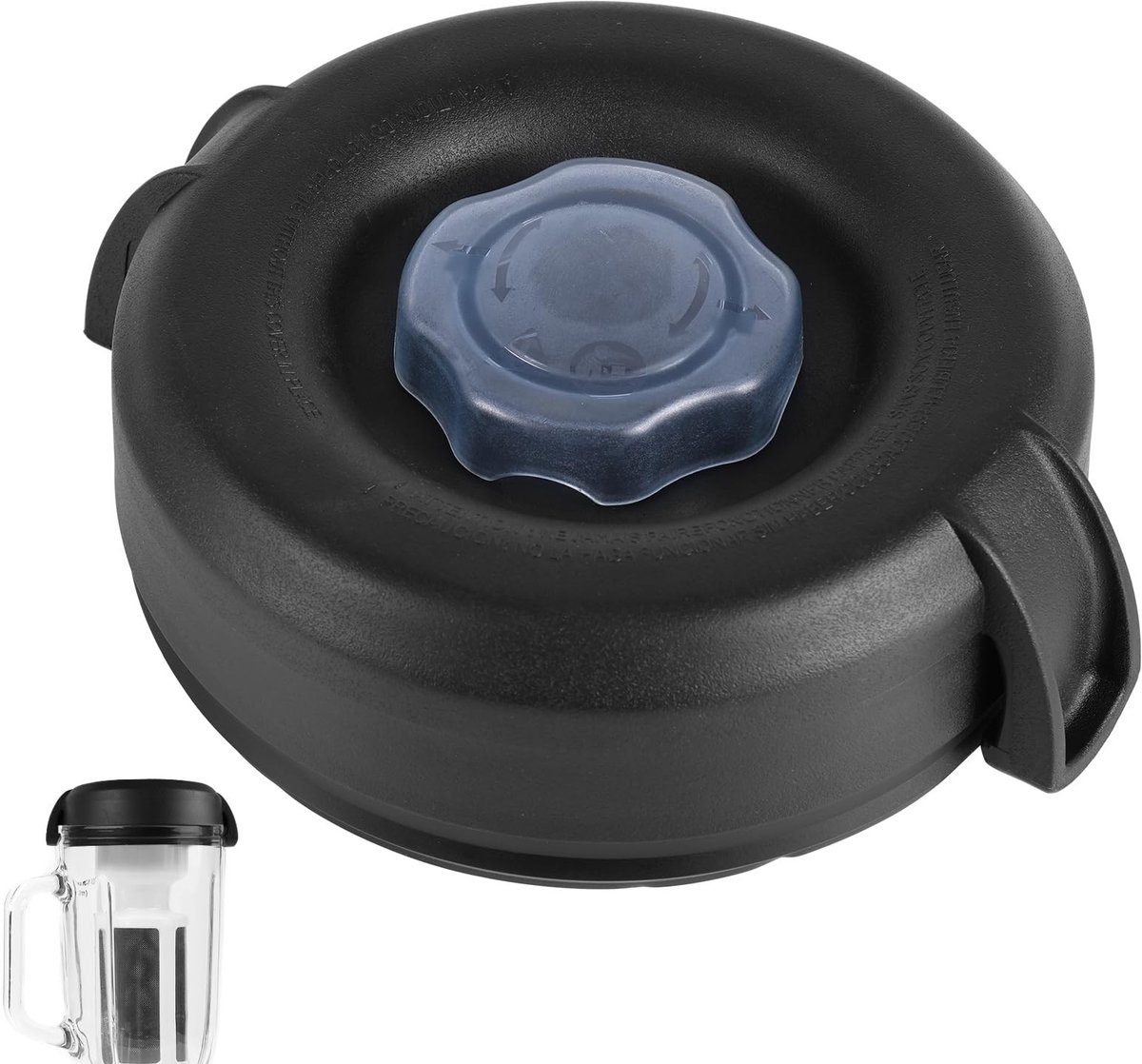 Dailygoods - Blender Fles Deksel voor Vitamix Accessoires, 1,81 Kg Laag Profiel Container Blender Vervangende Onderdelen voor Vitamix Deksel Vervanging Blender Deksel voor Vitamix