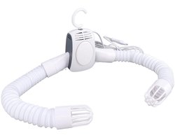 Jhubersproducts - Draagbare Droger voor Kleding - Sneldrogend Wasdrogerrek - Ruimtebesparend en Compact - Wit - Elektrische Kledingdrooghanger - Ideaa