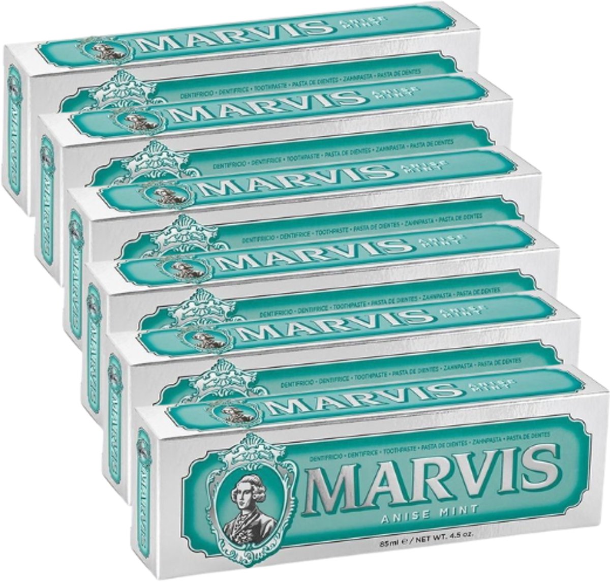 Marvis Tandpasta Anise Mint - 6 x 85 ml