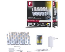 MaxLED 250 LED Strip Basisset 3m Tunable White 3m gecoat IP44 11W 270lm/m 30 LEDs/m Tunable White 24VA