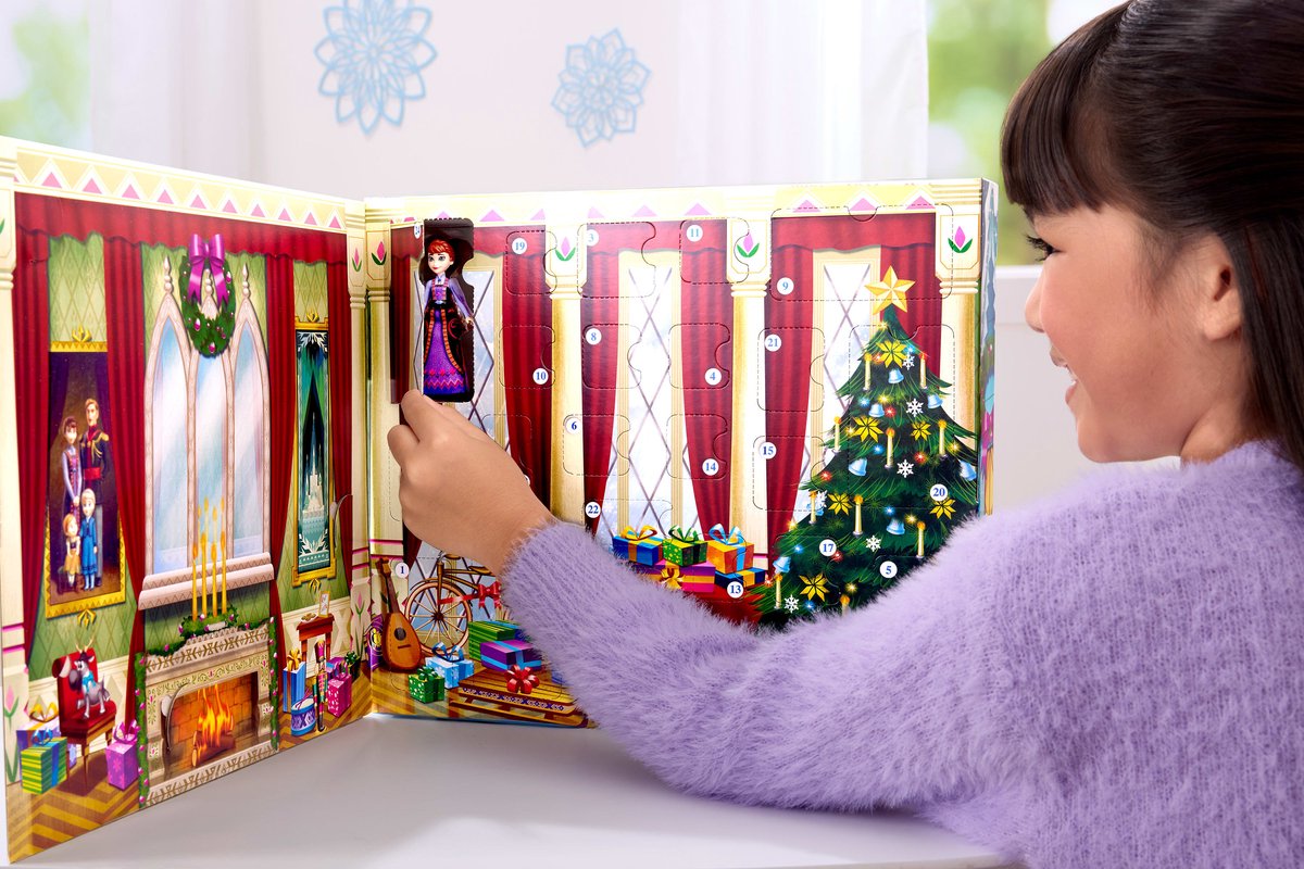 Disney Frozen Adventskalender - Met 24 dagen verrassingen - Waaronder kleine poppen van de jonge Anna en Elsa — cadeau in Spellen & Speelgoed - foto 6