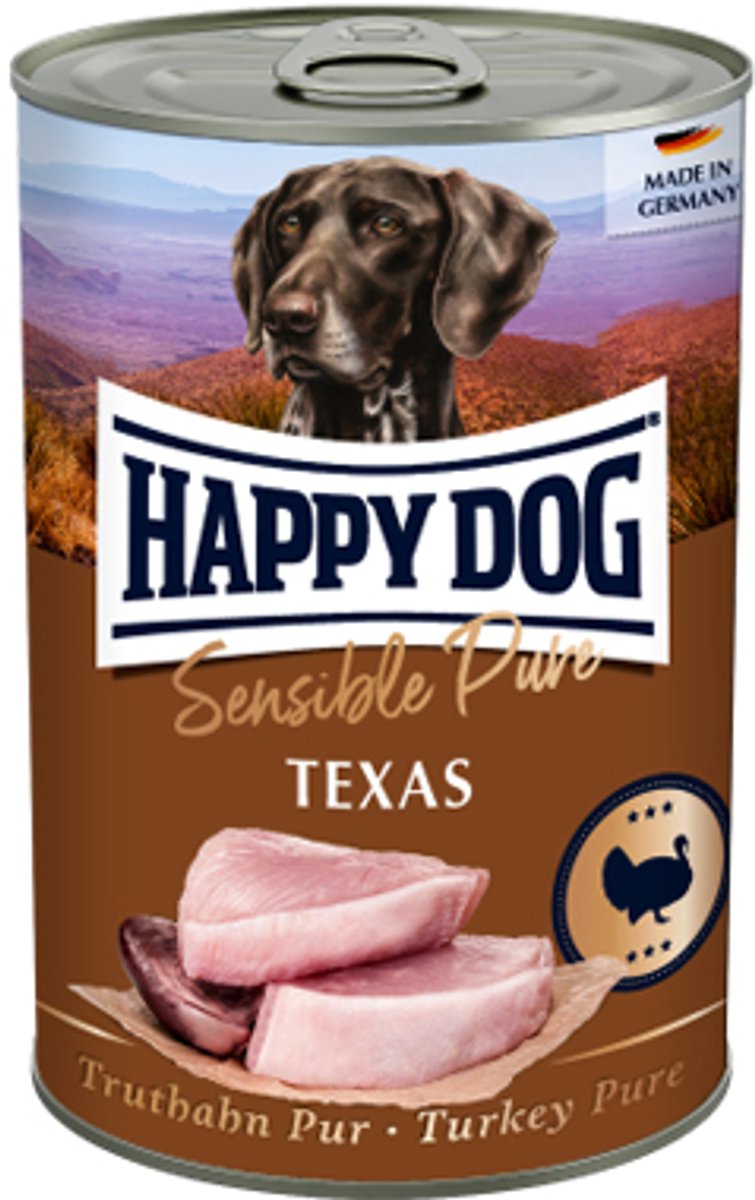 Happy Dog Happy Dog Sensible Pure Texas - Kalkoen - 12 x 800 g