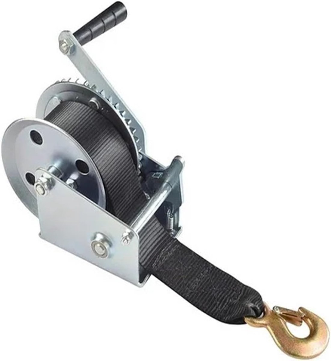 Handlier met touw - Touwlier Hefapparaat - Zwaar Tillen - 272 kg capaciteit - 6 meter riem - Zilver