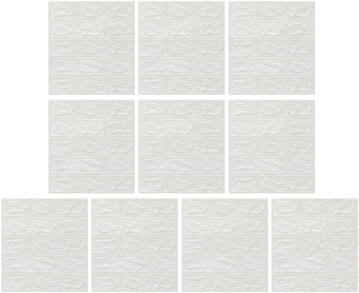 Dailygoods- Muursticker 3D - Decoratieve Wandplaat - Zelfklevend - Premium Schuim - Waterdicht - 38 x 35 cm - Wandpaneel