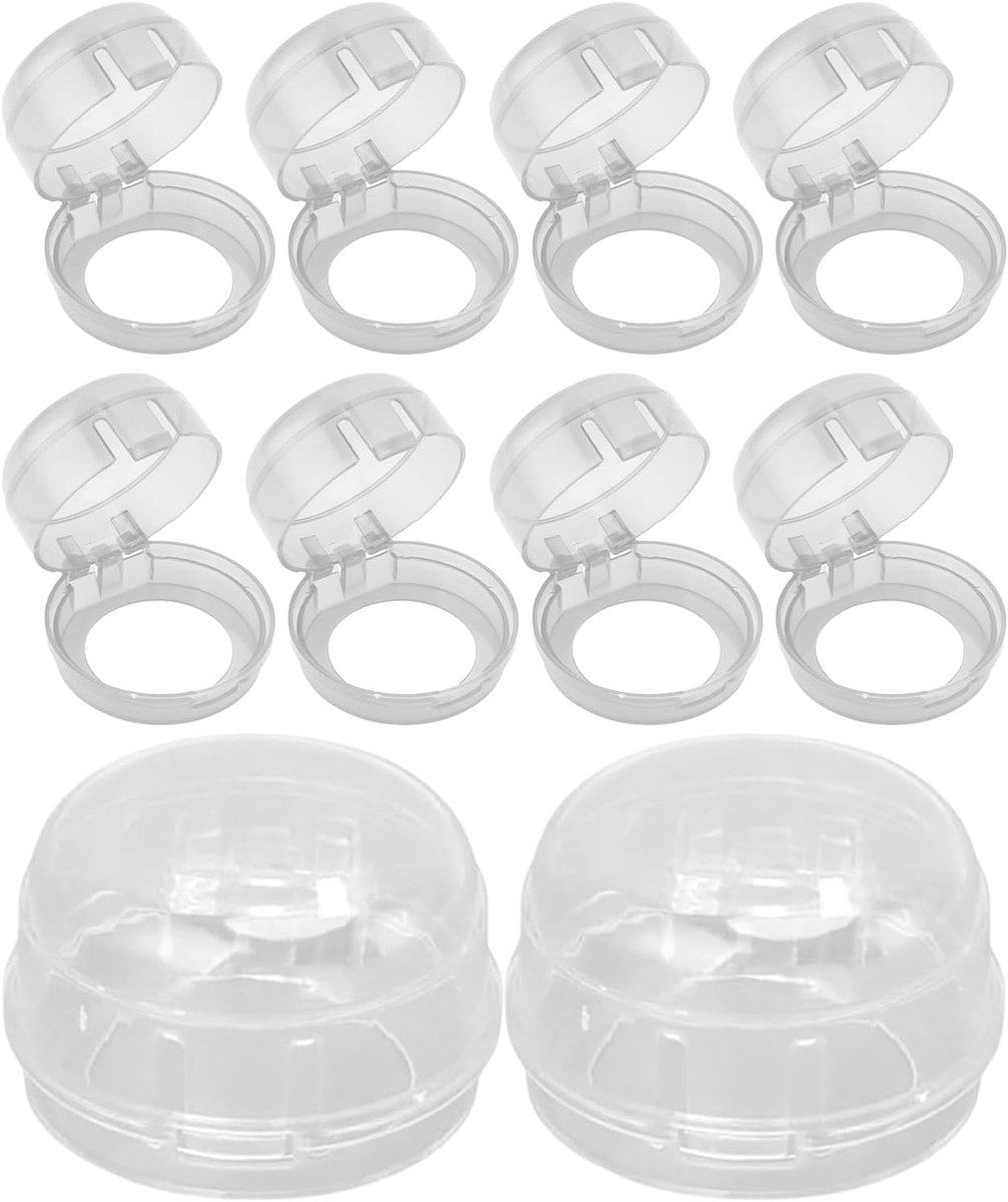 Kindveilige Kookknoppen Fornuis Knoppen Afdekking Kinderen Beschermen Hittebestendig PP Materiaal 10 stuks Transparant