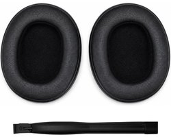 Set Oorkussens voor Skullcandy Koptelefoon - Crusher Oorkussen - Crusher Wireless/Crusher Evo/Crusher ANC/Crusher 360/Hesh 3/Hesh Evo/Hesh ANC/Venue Wireless - Kunstleer met Traagschuim - Zwart