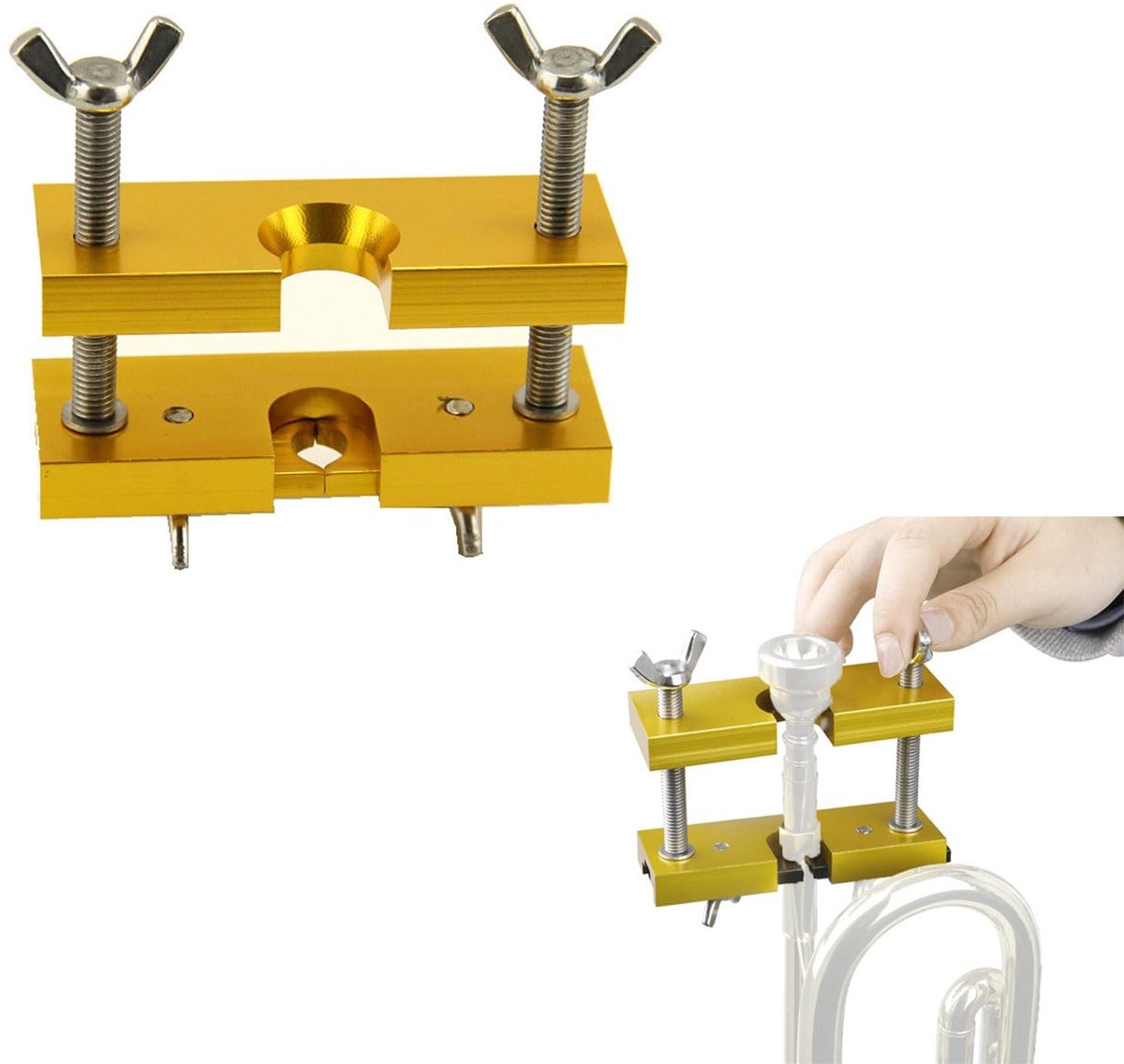 Dailygoods- Mondstuktrekker Aluminiumlegering - Verwijderder - Gereedschap voor Koperblaasinstrumenten - Verstelbare Kaken - Roestvrij - Duurzaam Ontwerp - Mondstukverwijderaar
