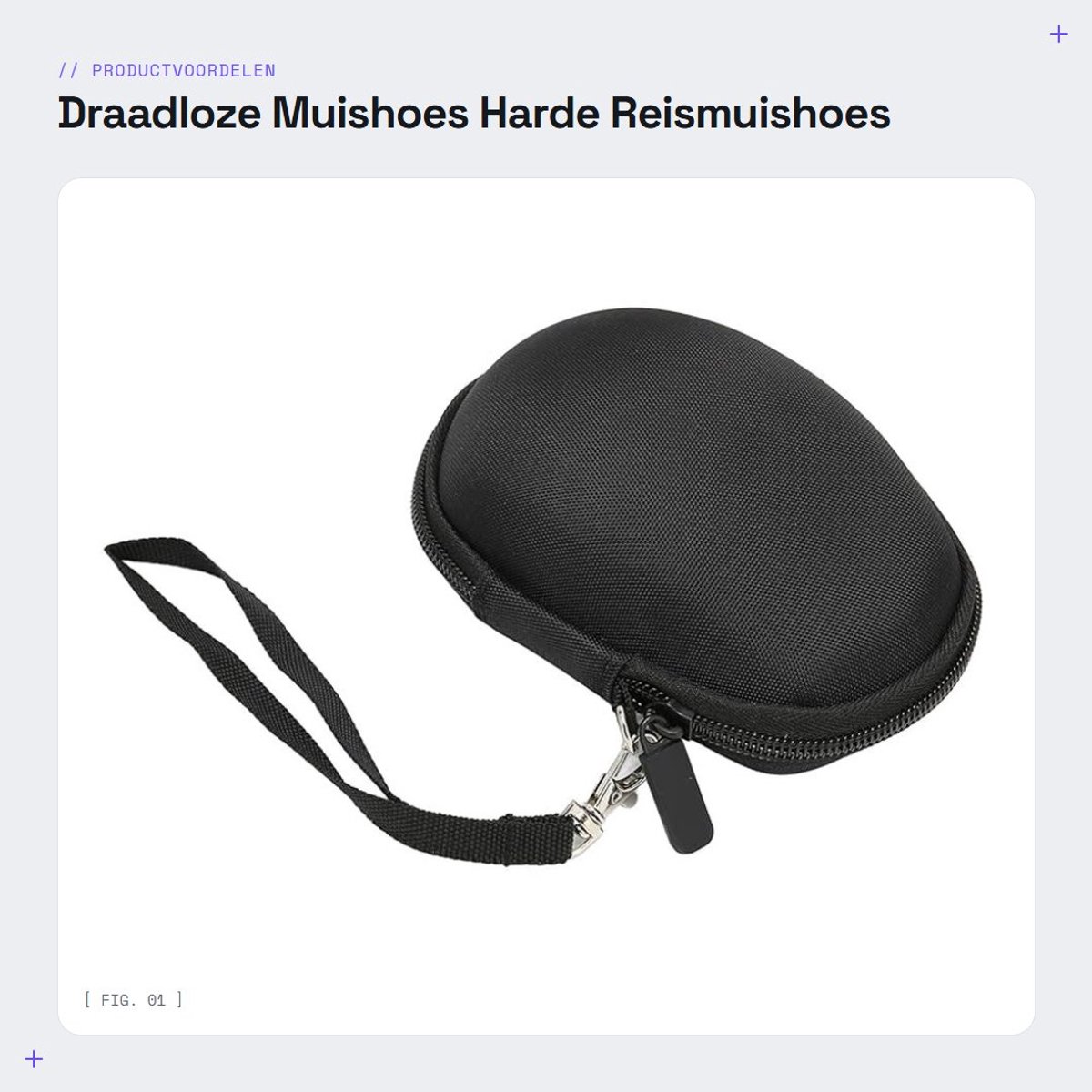 Dailygoods - Draadloze Muishoes - Harde Reismuishoes - Waterdicht - Anti-val - Anti-kras - Draagriem - Geschikt voor - Voor laptop