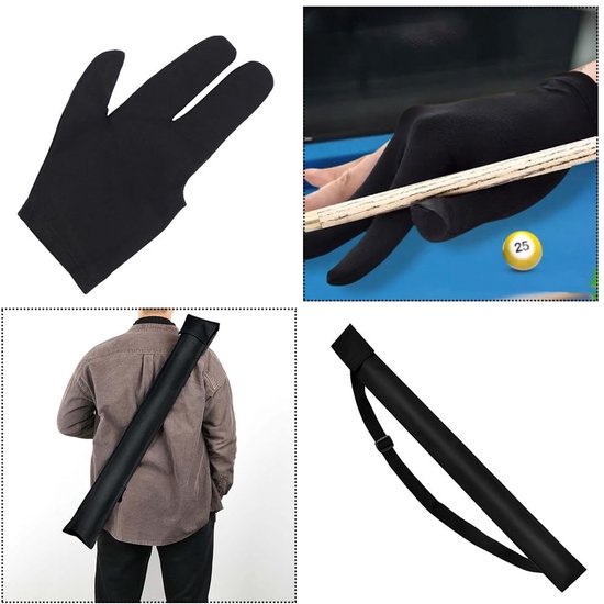 Dailygoods- Biljartkeu 80 cm - Biljartaccessoires - Biljartkeu/tas van Dailygoods — afbeelding 4