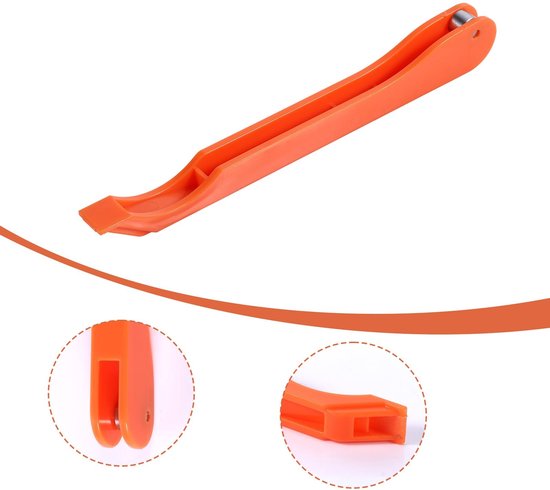 Dailygoods - Hand Foiler voor Glas-in-Lood, Koperfolie Gereedschap Praktisch Glas-in-Lood Maken Gereedschap Efficiënt Glas-in-Lood Foiler voor Werk DIY Crafter Geschenken (Oranje) van Dailygoods — afbeelding 5